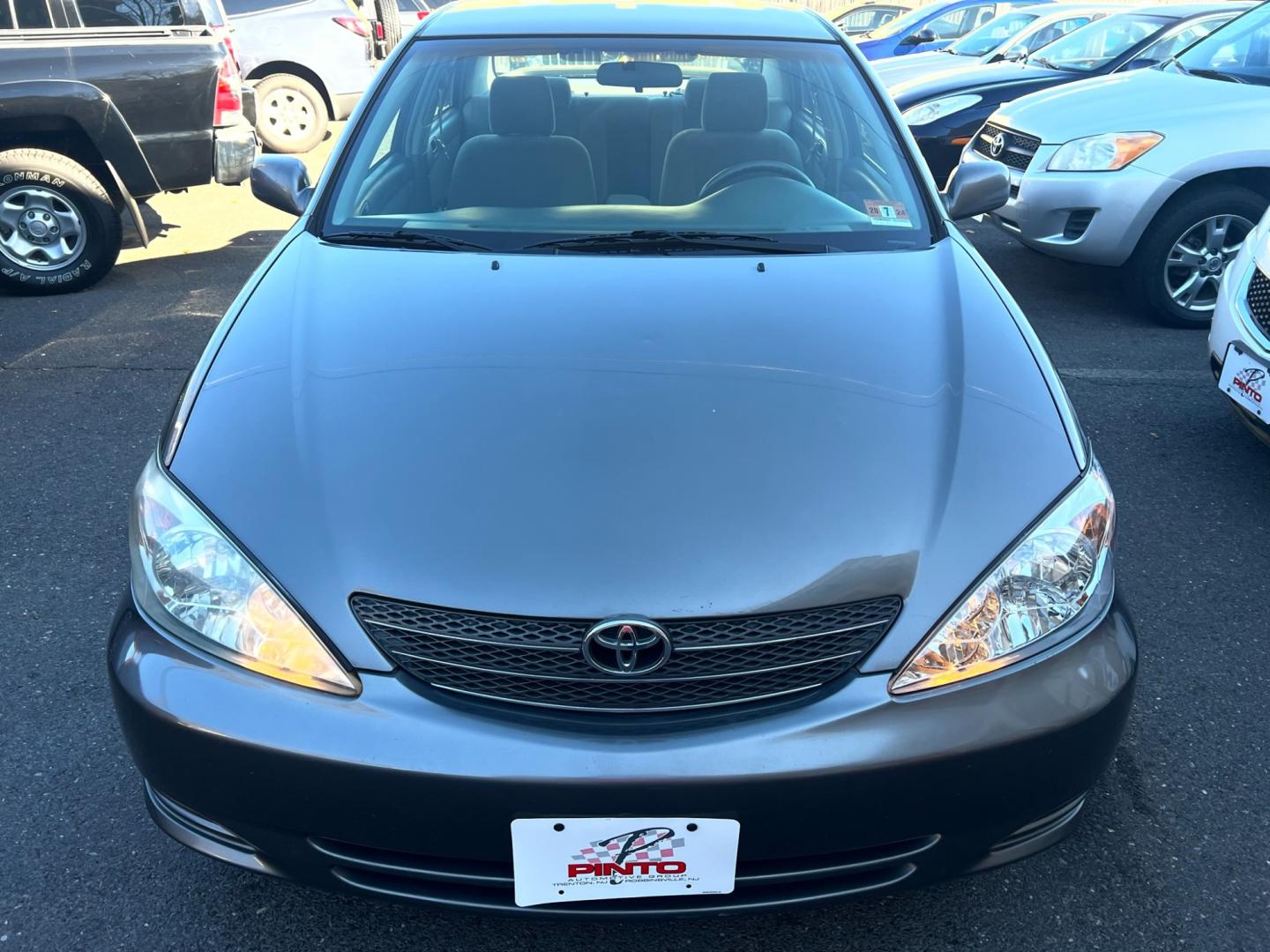 2003 charcoal /beige Toyota Camry LE (4T1BE32K63U) with an 2.4L L4 DOHC 16V engine, located at 1018 Brunswick Ave, Trenton, NJ, 08638, (609) 989-0900, 40.240086, -74.748085 - Photo#1